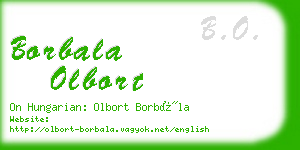 borbala olbort business card
